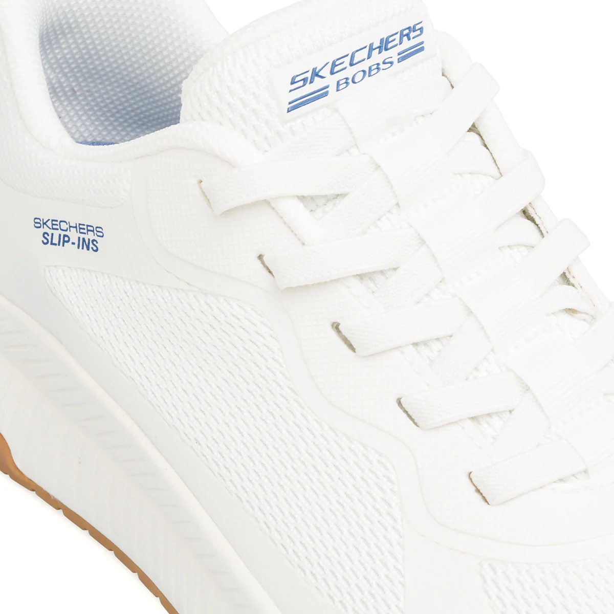 Sneakers bianche da Uomo con Memory Foam Skechers Bobs Slip-Ins - Image 6
