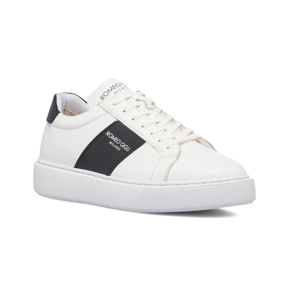 Sneakers bianche da uomo in pelle Romeo Gigli Milano - Image 7