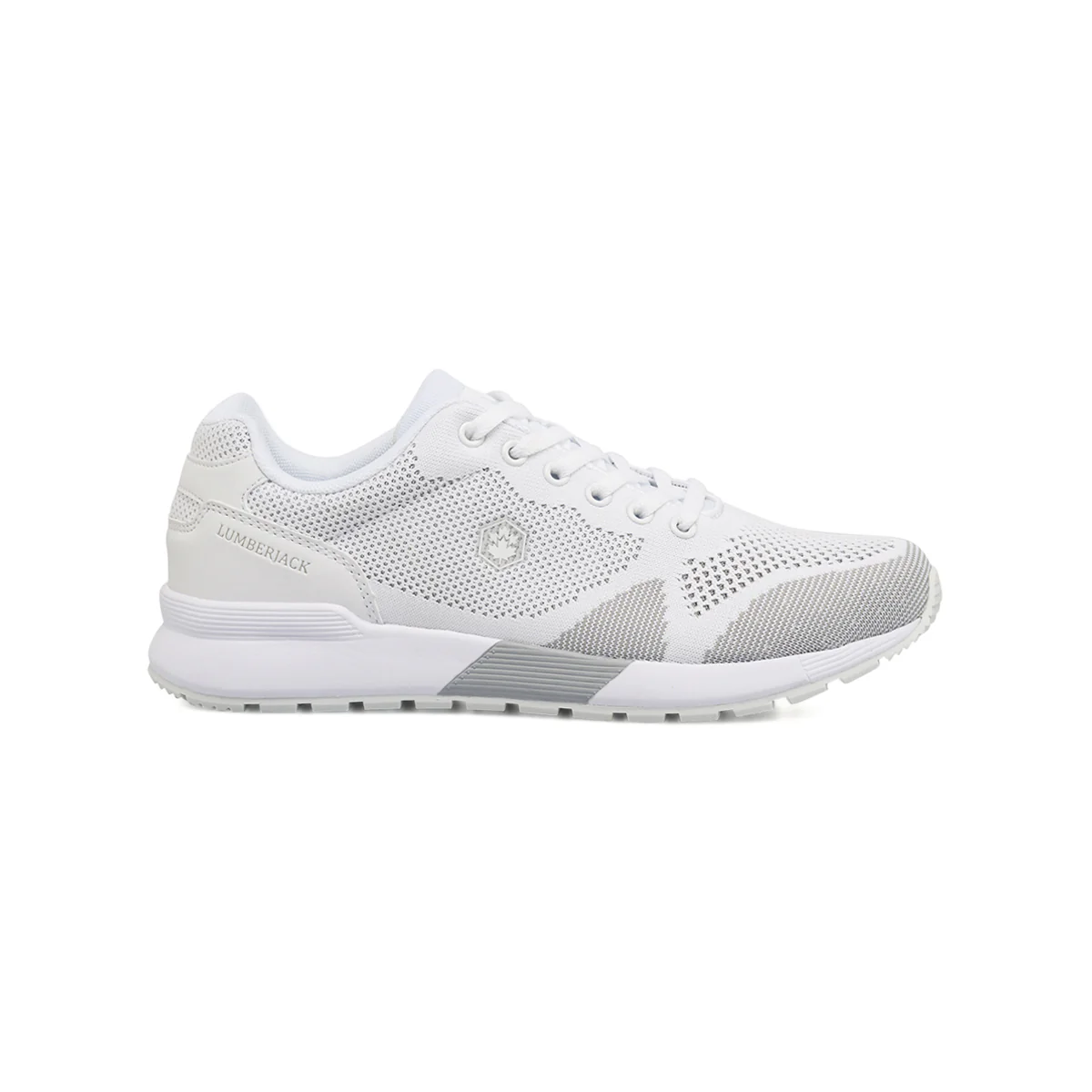 Sneakers Bianche Donna in tessuto con soletta Memory Foam Lumberjack