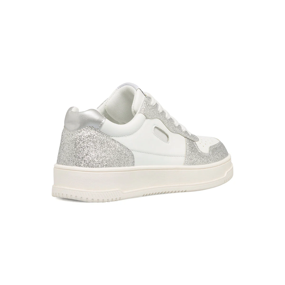 Sneakers bianche e argento da donna con glitter Swish Jeans - Image 6