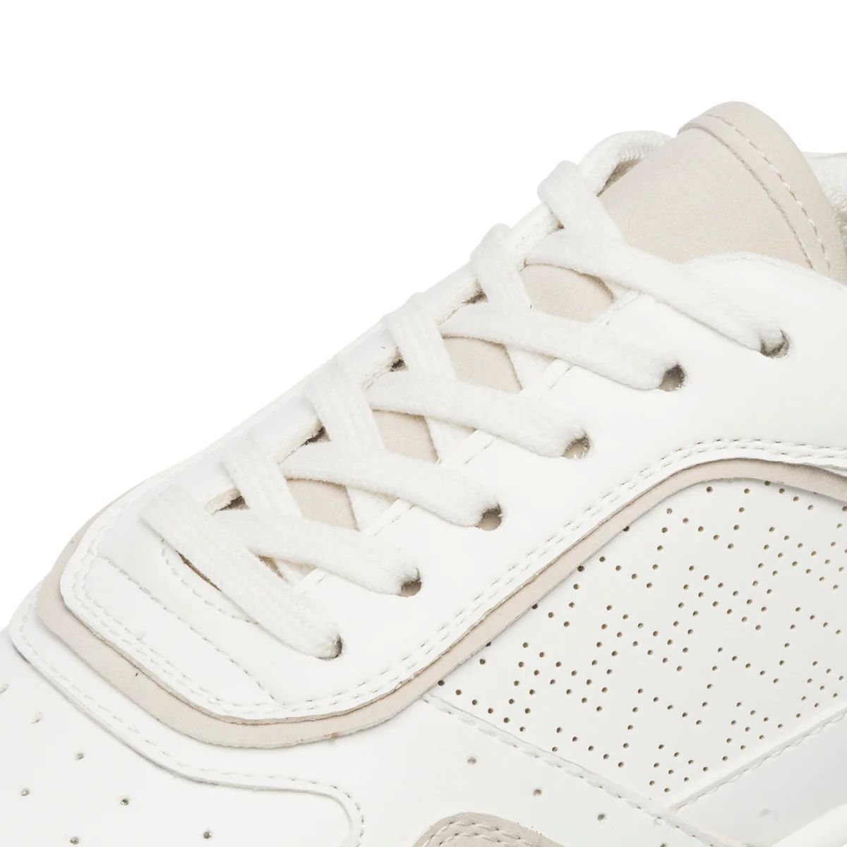 Sneakers bianche e beige da donna con dettagli traforati Swish Jeans - Image 12