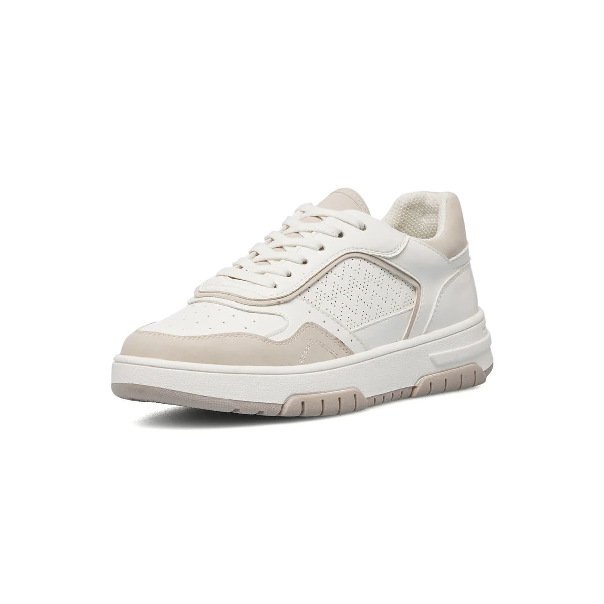 Sneakers bianche e beige da donna con dettagli traforati Swish Jeans - Image 8