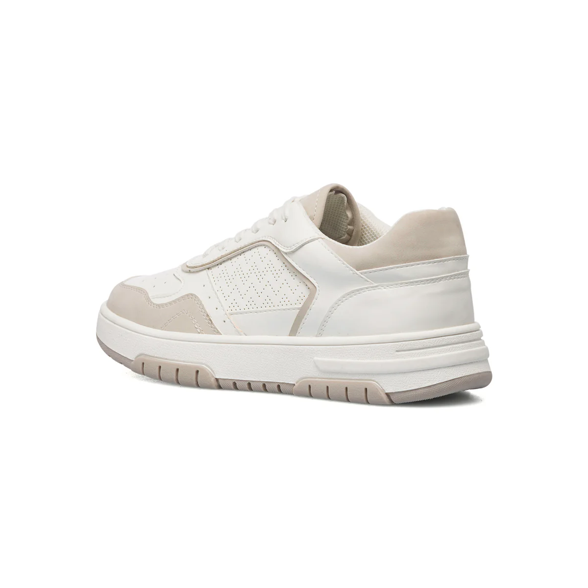 Sneakers bianche e beige da donna con dettagli traforati Swish Jeans - Image 9