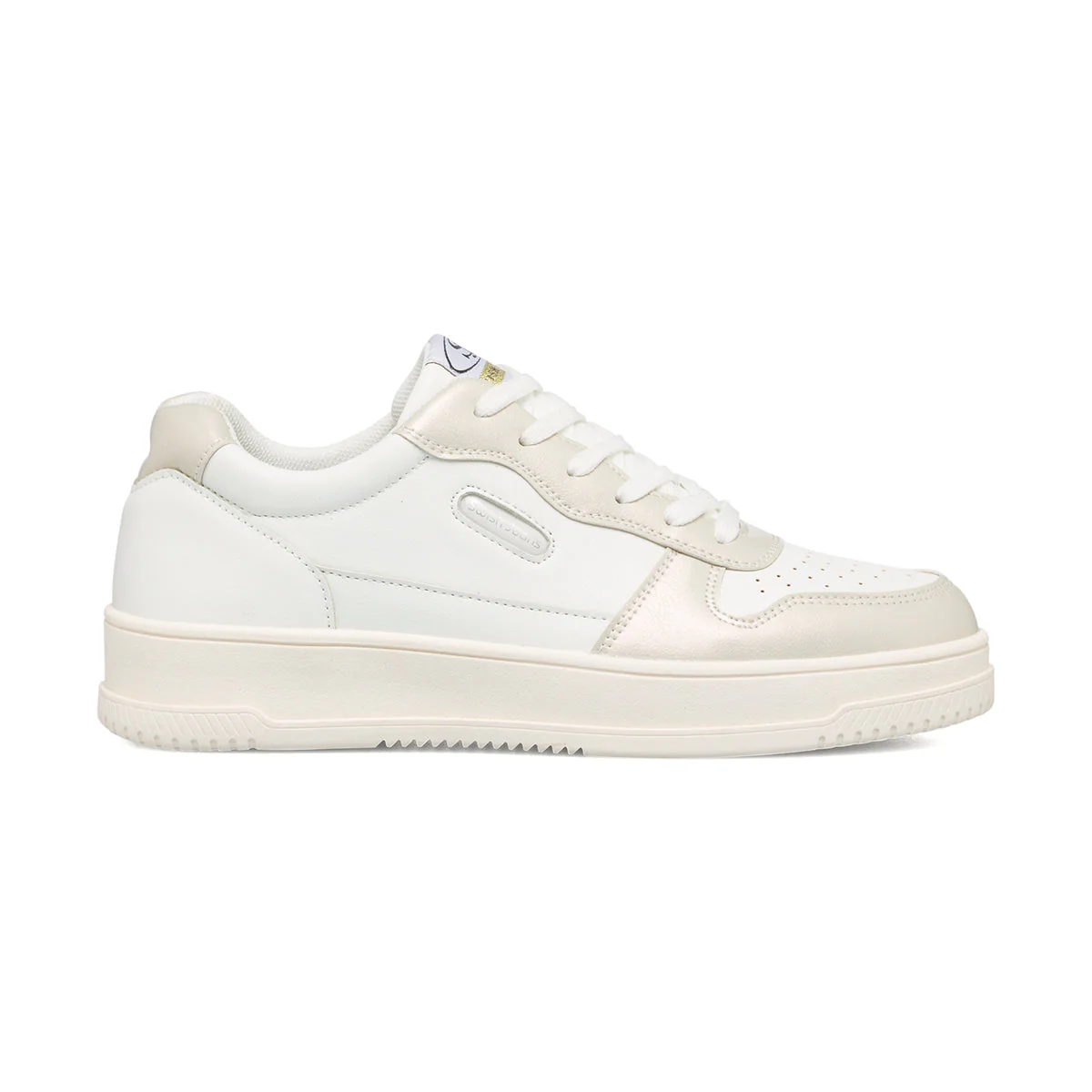Sneakers bianche e beige da donna con dettagli traforati Swish Jeans - Image 4