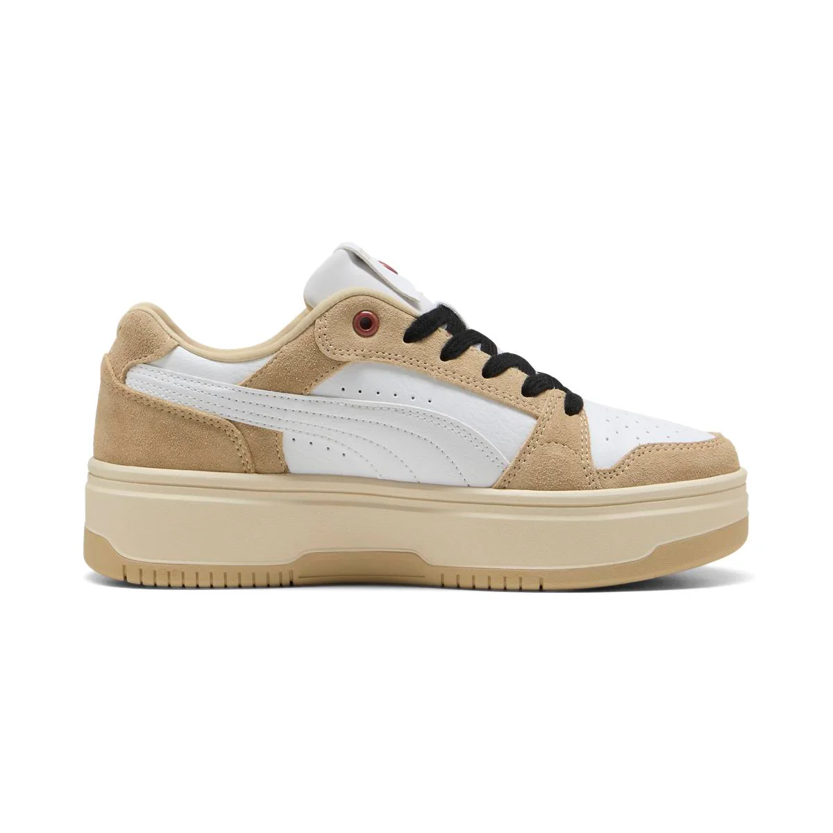 Sneakers bianche e beige da Donna con stampa leopardata Puma Rebound - Image 5