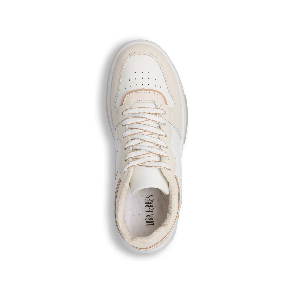 Sneakers bianche e beige da donna Lora Ferres - Image 7