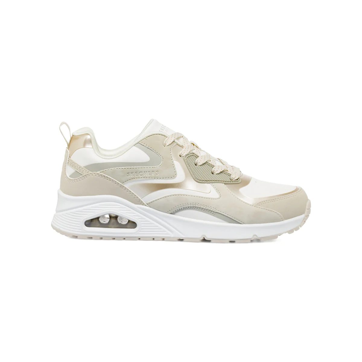 Sneakers beige da Ragazza con ammortizzazione ad aria Skechers Uno
