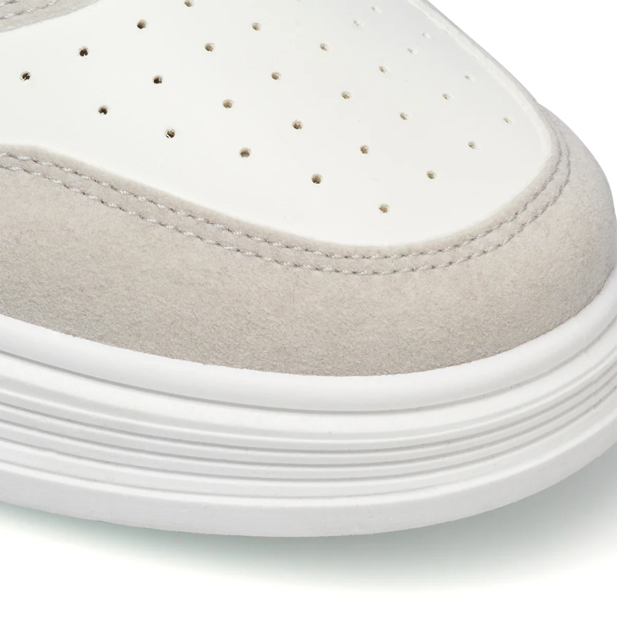 Sneakers bianche e beige da uomo con logo laterale Beverly Hills Polo Club - Image 5