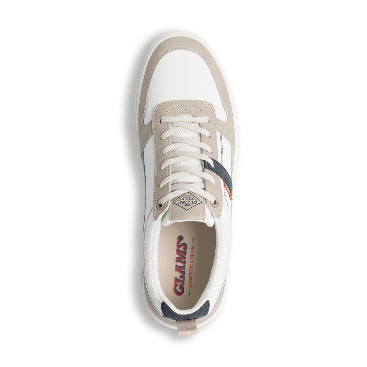 Sneakers bianche e beige da uomo Glams - Image 7