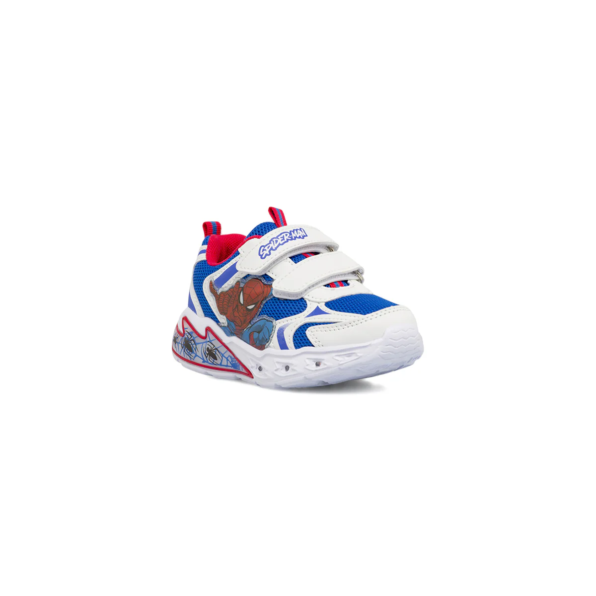 Sneakers bianche e blu Bambino con luci e chiusura a strappo Spiderman - Image 2