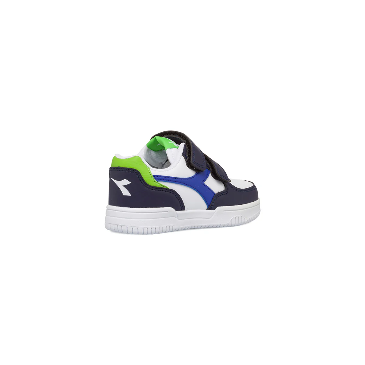 Sneakers bianche e blu da bambino con doppio velcro Diadora Raptor LOW PS - Image 3
