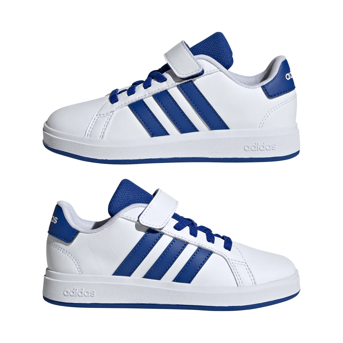 Sneakers bianche e blu da Ragazzo adidas GRAND COURT 00s EL C - Image 4