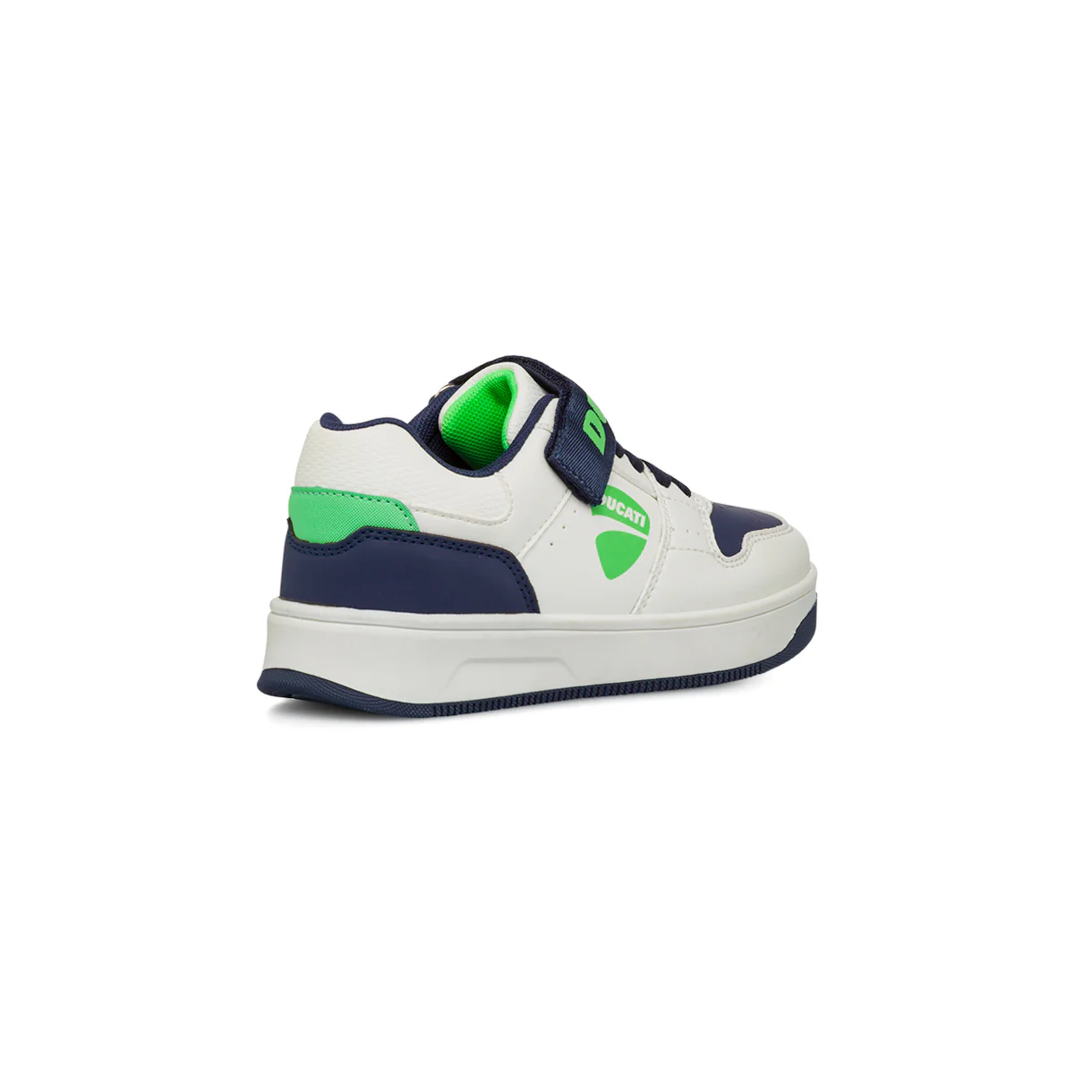 Sneakers bianche e blu da Ragazzo con logo Ducati - Image 4