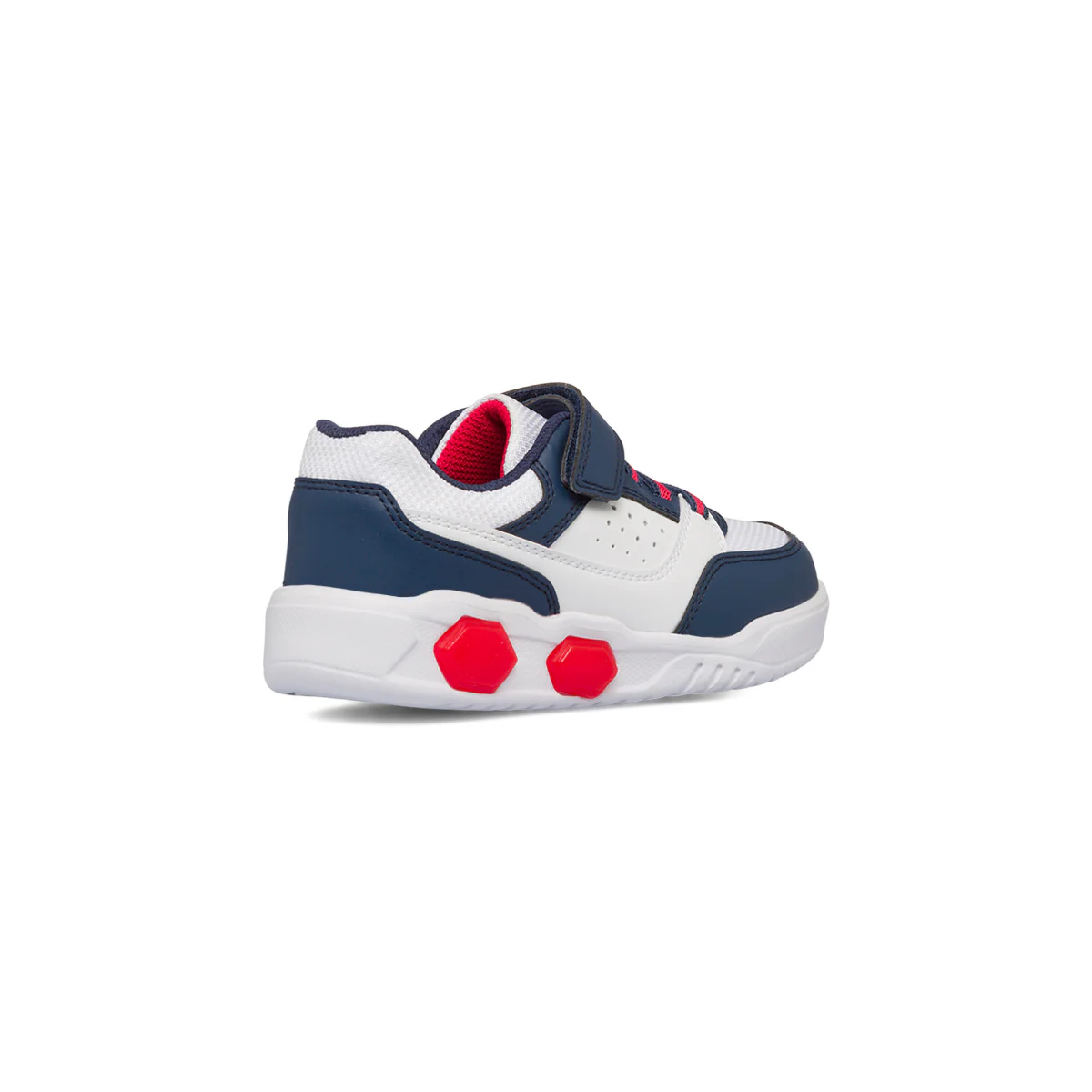 Sneakers bianche e blu da ragazzo con luci nella suola Space Boy - Image 3