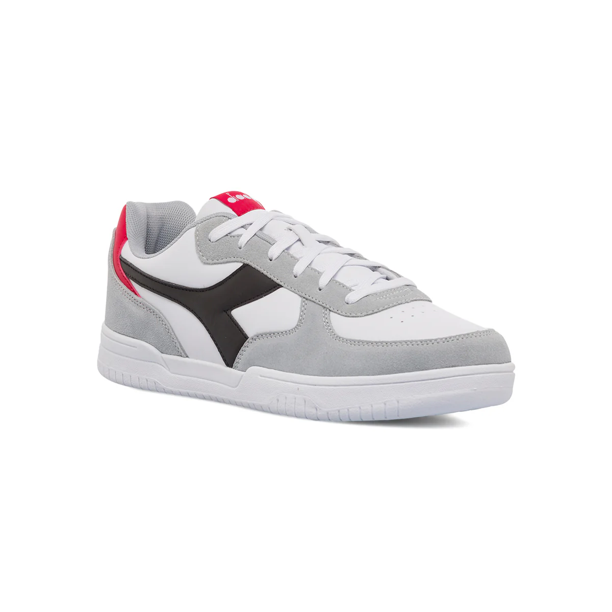Sneakers bianche e grigie da uomo con logo a contrasto Diadora Raptor Low Sl - Image 2