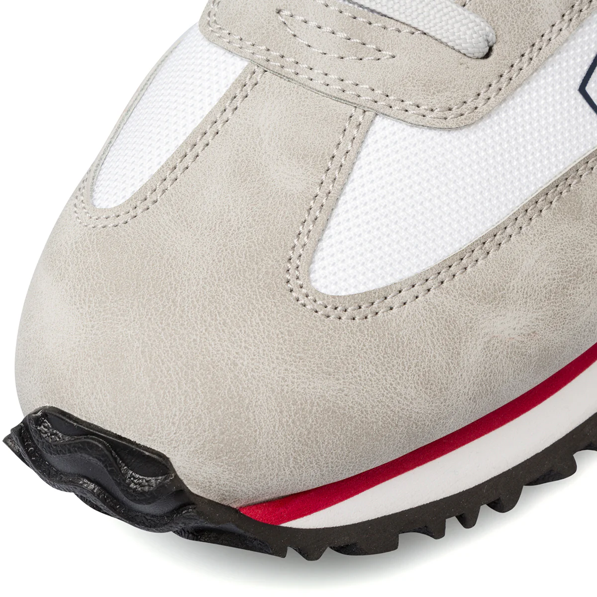 Sneakers bianche e grigie da uomo con logo laterale Ducati - Image 6