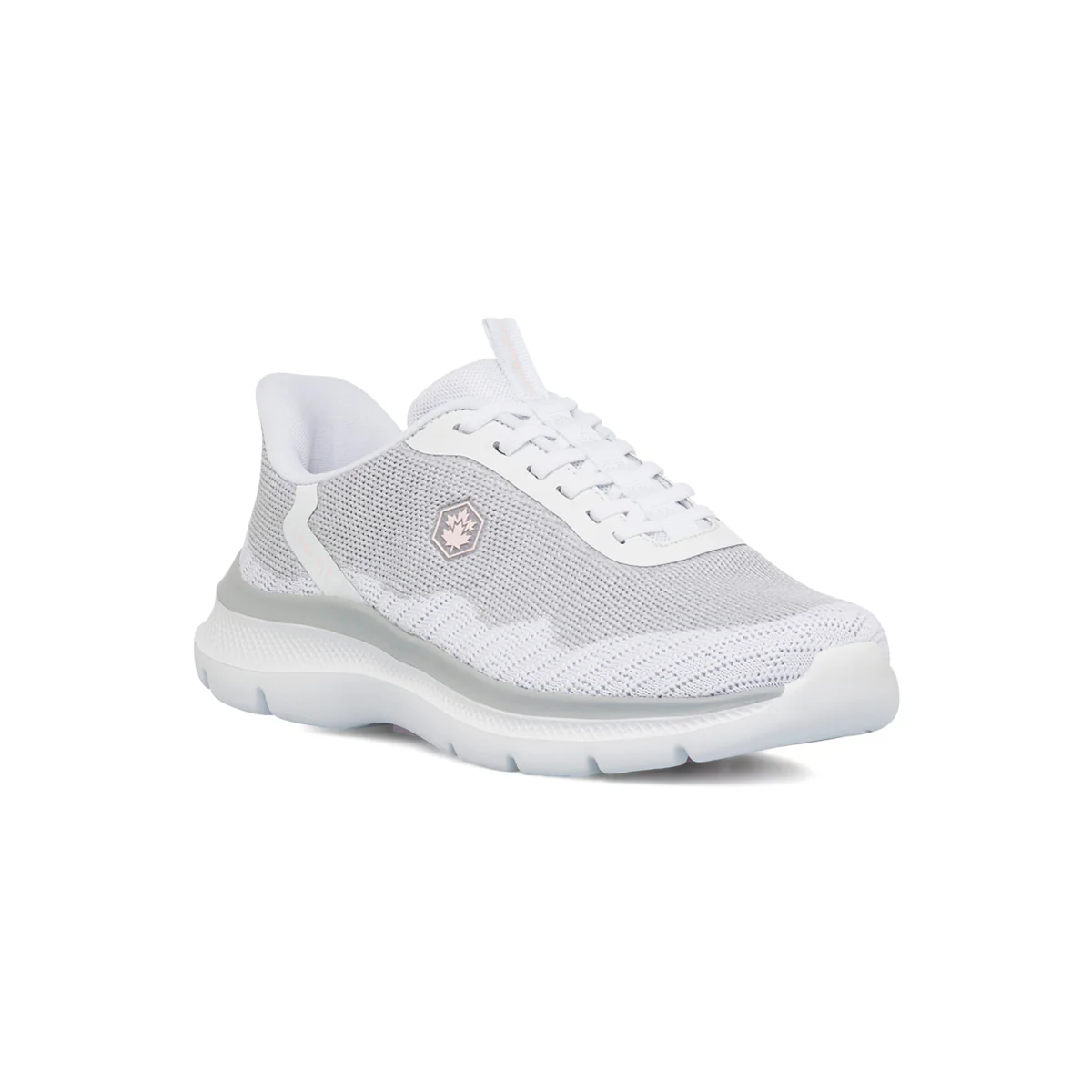 Sneakers bianche e grigie in memory foam da donna Lumberjack Carlo - Image 2