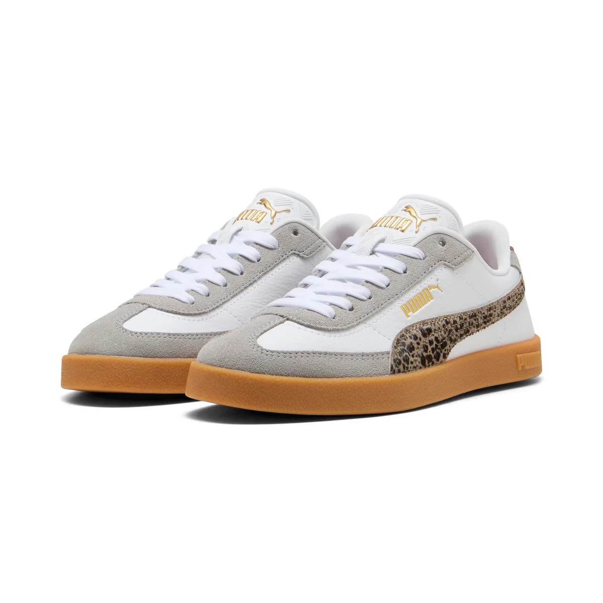 Sneakers bianche e grigio da Donna con stampa animalier Club II Era Animal Flair Puma
