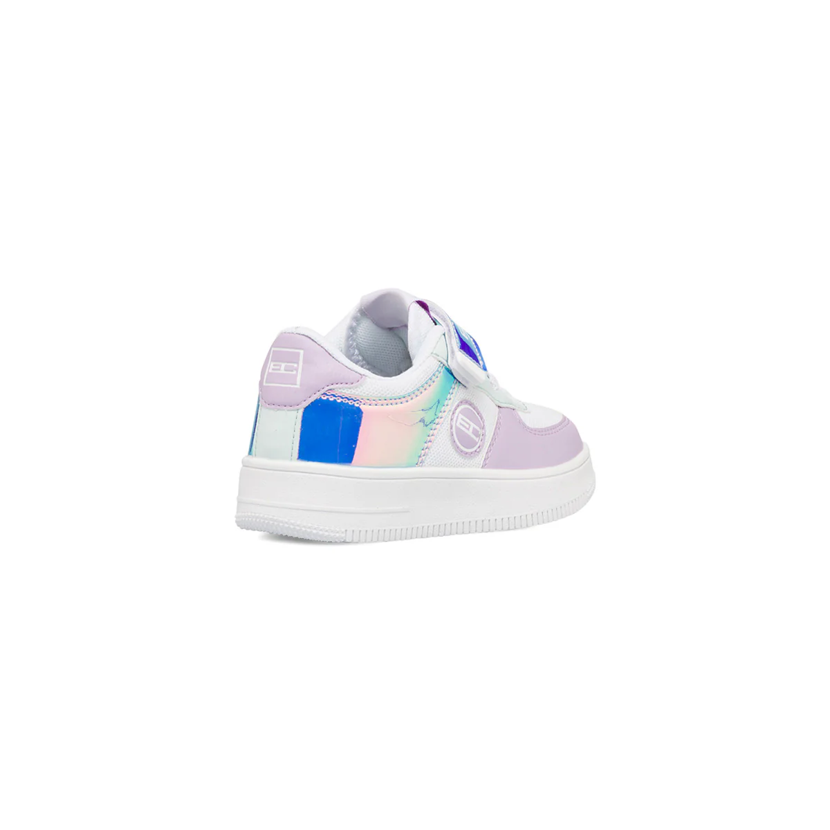 Sneakers bianche e lilla da bambina effetto iridescente Enrico Coveri - Image 3