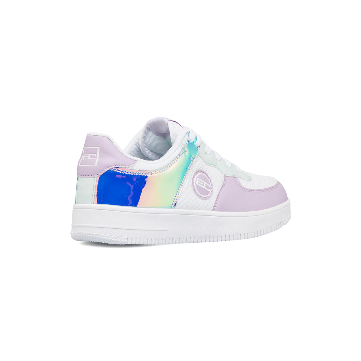 Sneakers bianche e lilla da ragazza con dettaglio iridescente Enrico Coveri - Image 3