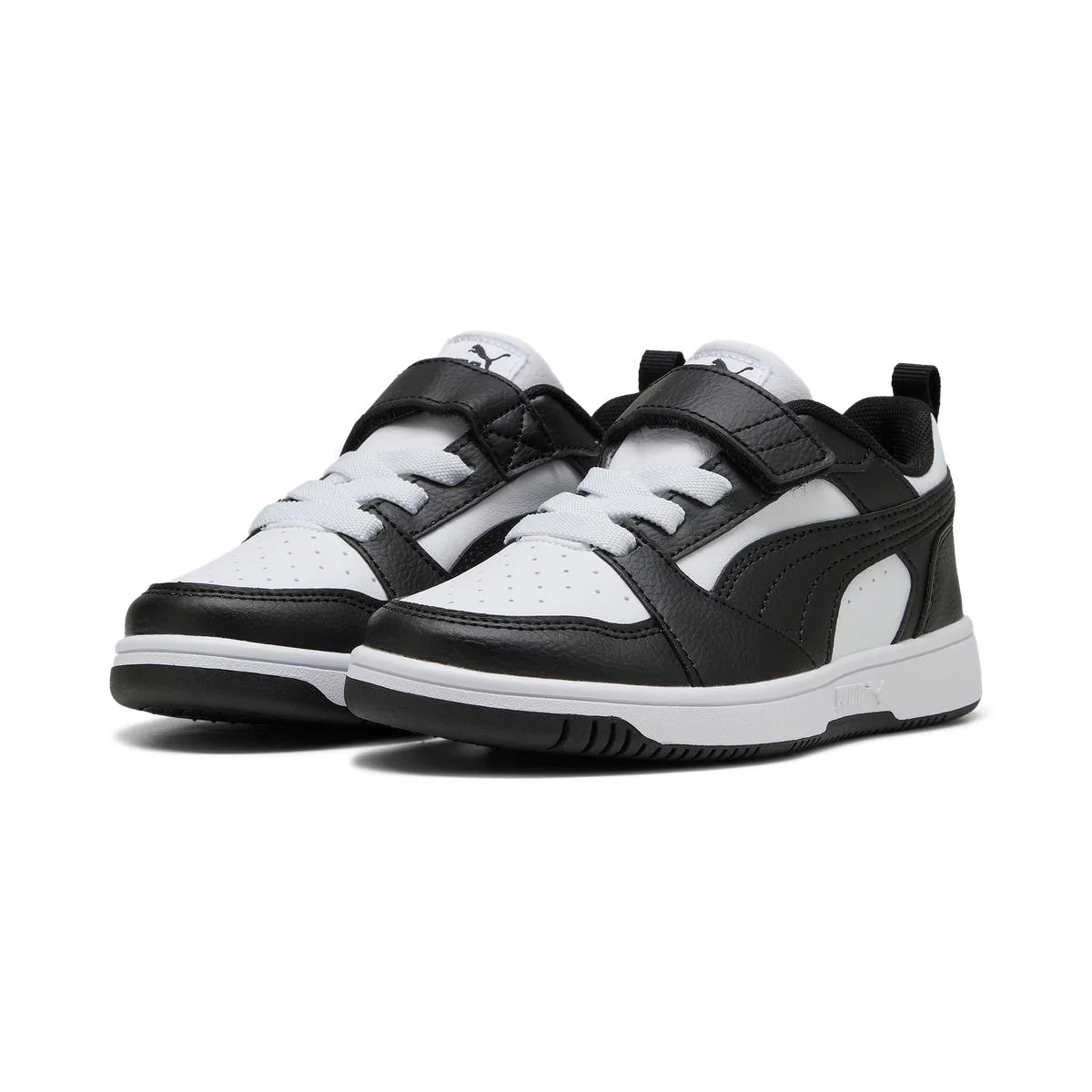Sneakers bianche e nere da Bambino con chiusura a strappo Puma