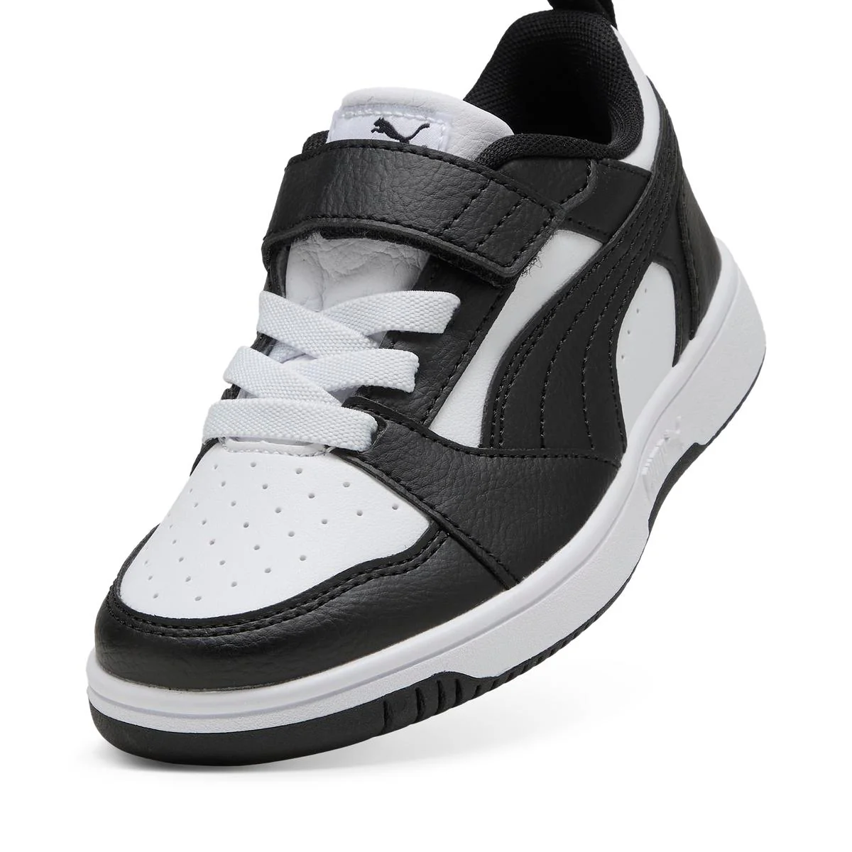 Sneakers bianche e nere da Bambino con chiusura a strappo Puma - Image 6