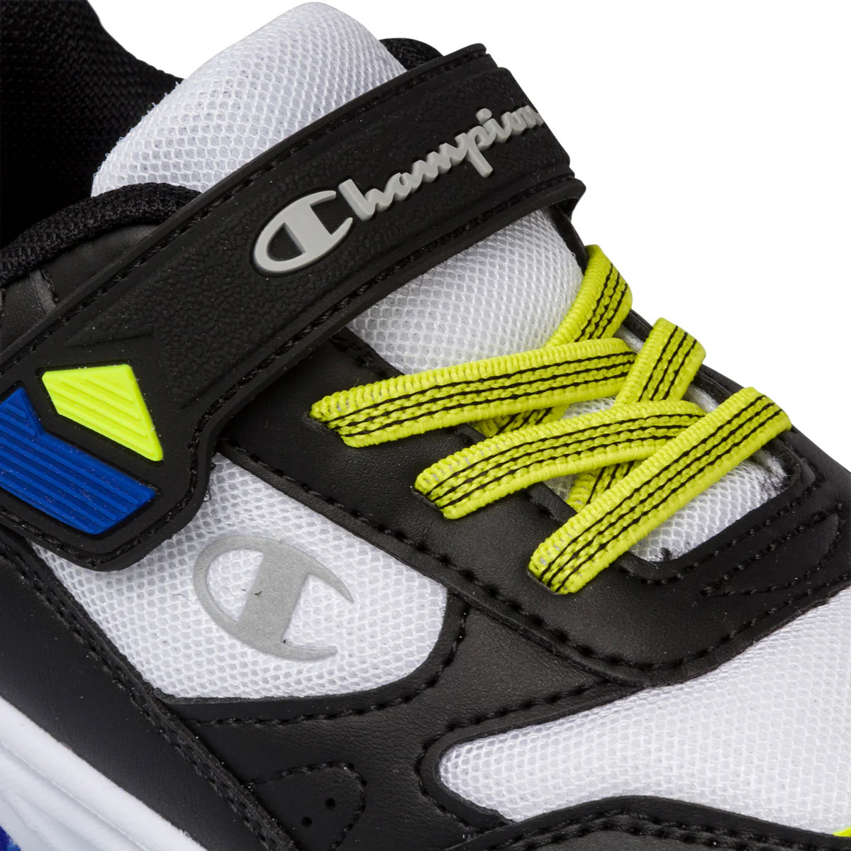 Sneakers bianche e nere da bambino con luci nella suola Champion Wave Td - Image 6
