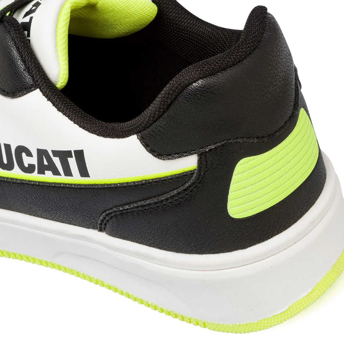 Sneakers bianche e nere da ragazzo con dettagli giallo fluo Ducati Barsaba 4 GS - Image 7