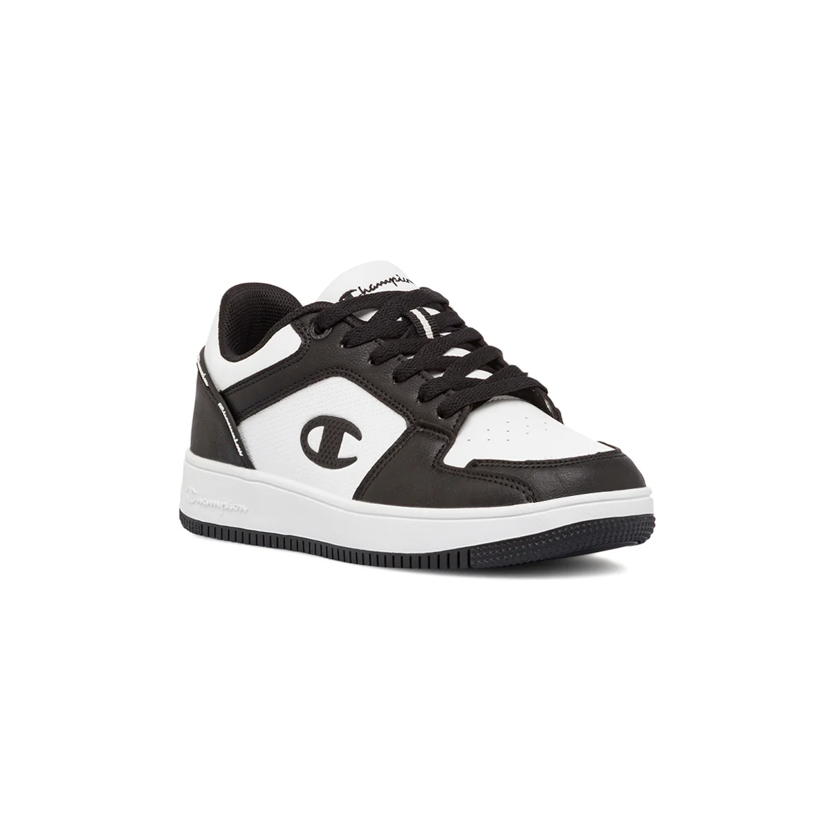Sneakers bianche e nere da ragazzo con logo Champion RD18 2.0 low - Image 2