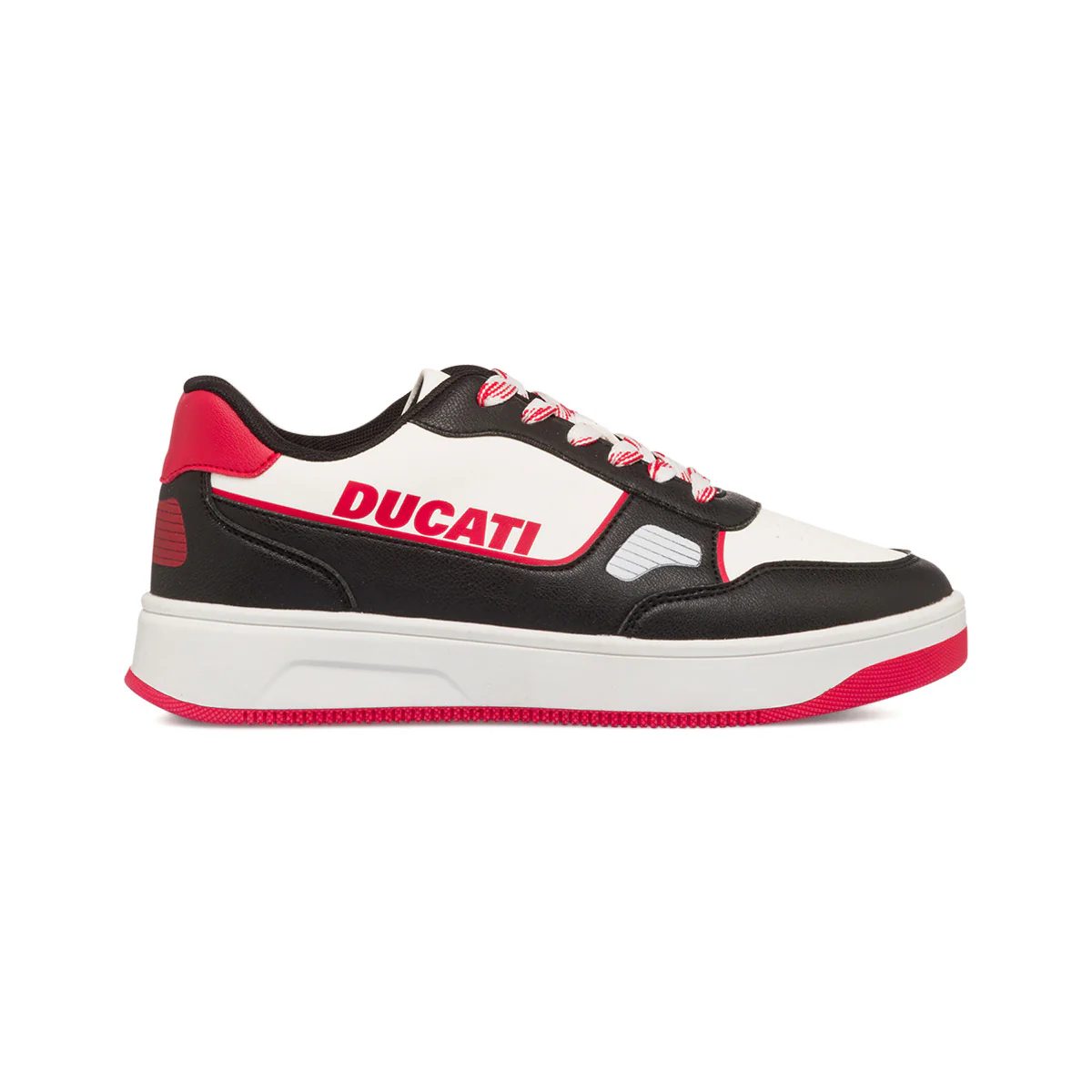 Sneakers bianche e nere da ragazzo con logo rosso laterale Ducati Barsaba 4 GS
