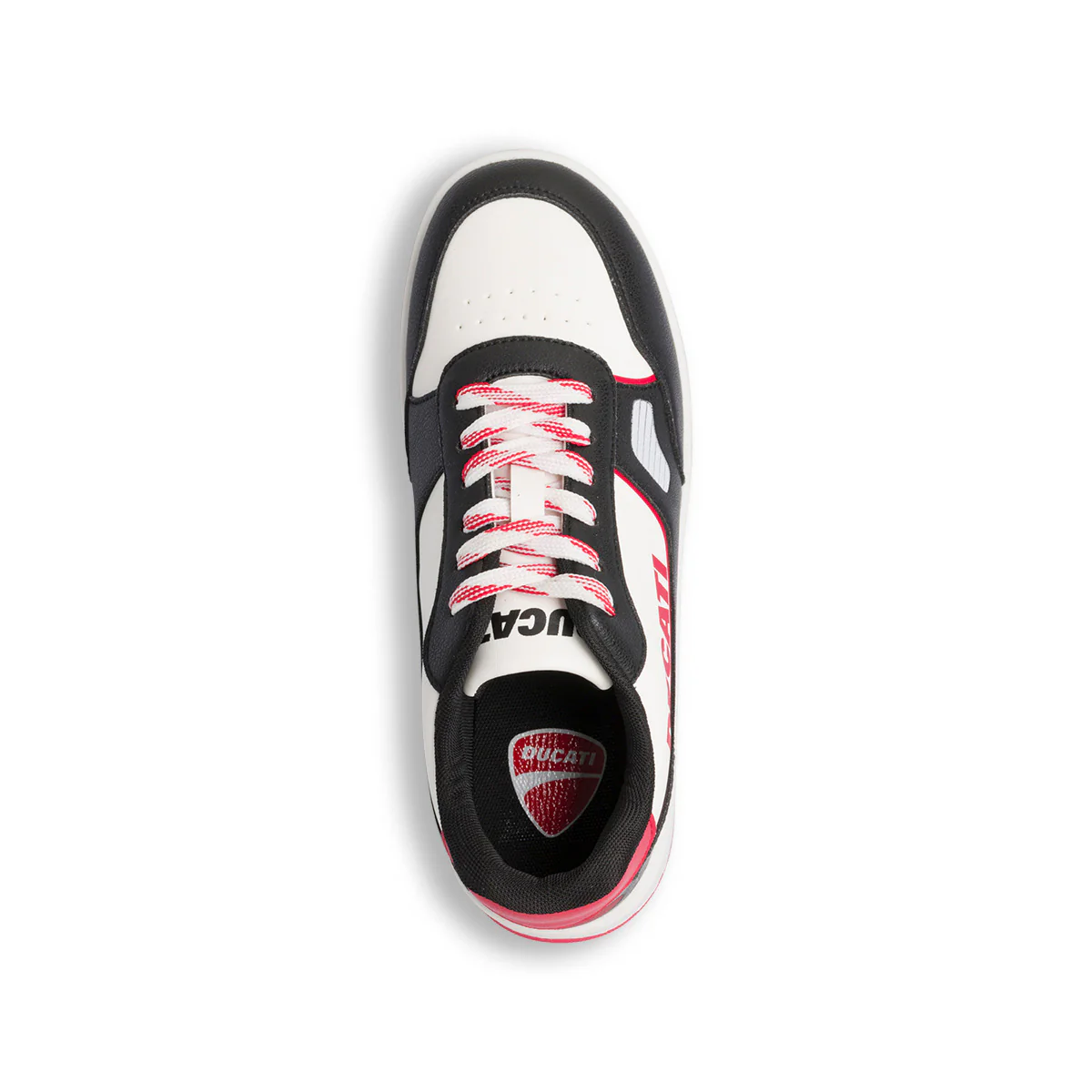 Sneakers bianche e nere da ragazzo con logo rosso laterale Ducati Barsaba 4 GS - Image 8