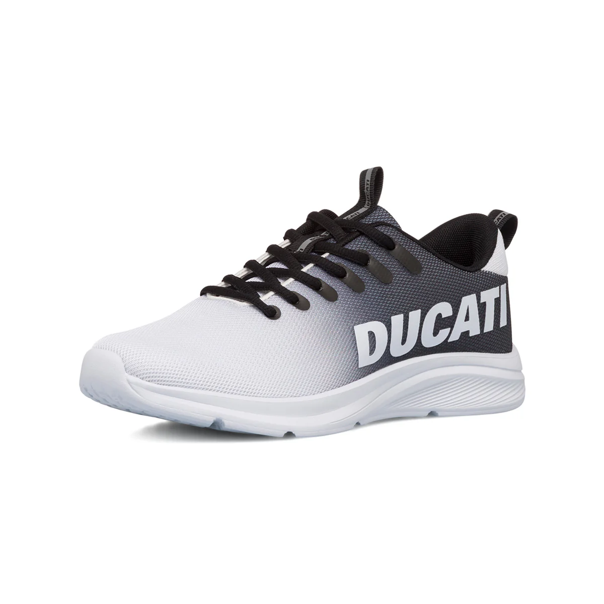 Sneakers bianche e nere da uomo con logo laterale Ducati Shade - Image 2