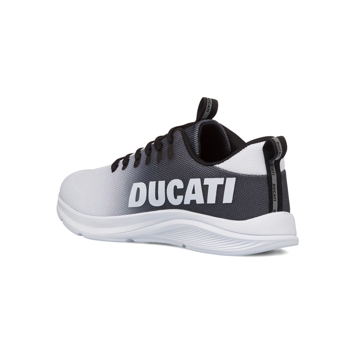 Sneakers bianche e nere da uomo con logo laterale Ducati Shade - Image 3