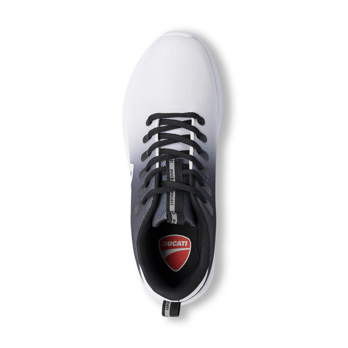 Sneakers bianche e nere da uomo con logo laterale Ducati Shade - Image 5