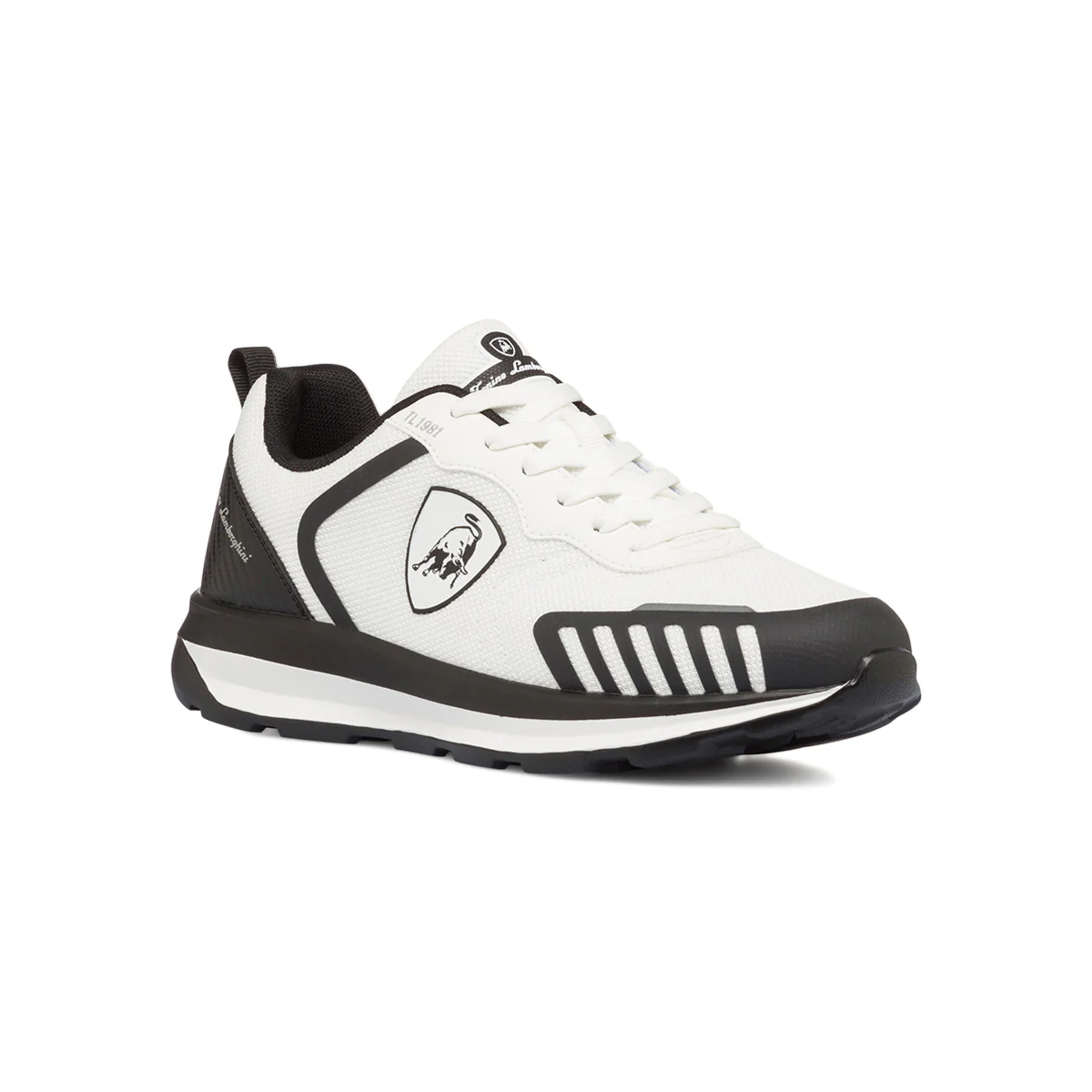 Sneakers bianche e nere da uomo con logo laterale Tonino Lamborghini ItaliaGrip Supreme - Image 2