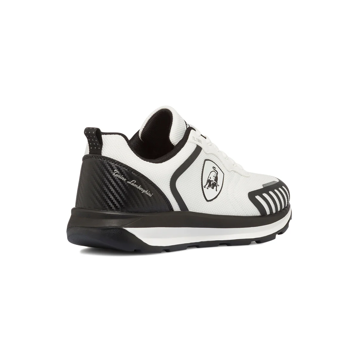 Sneakers bianche e nere da uomo con logo laterale Tonino Lamborghini ItaliaGrip Supreme - Image 3