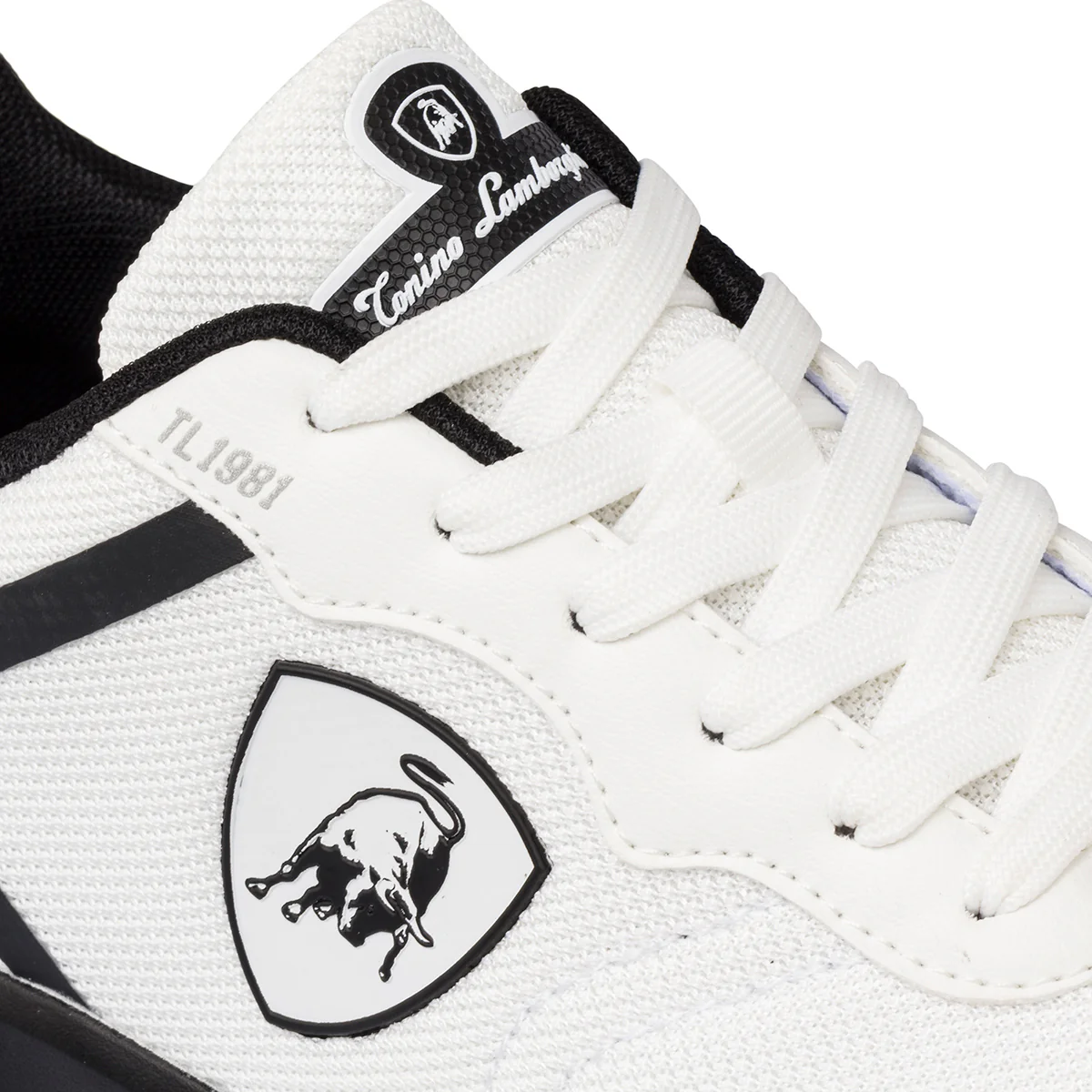 Sneakers bianche e nere da uomo con logo laterale Tonino Lamborghini ItaliaGrip Supreme - Image 6