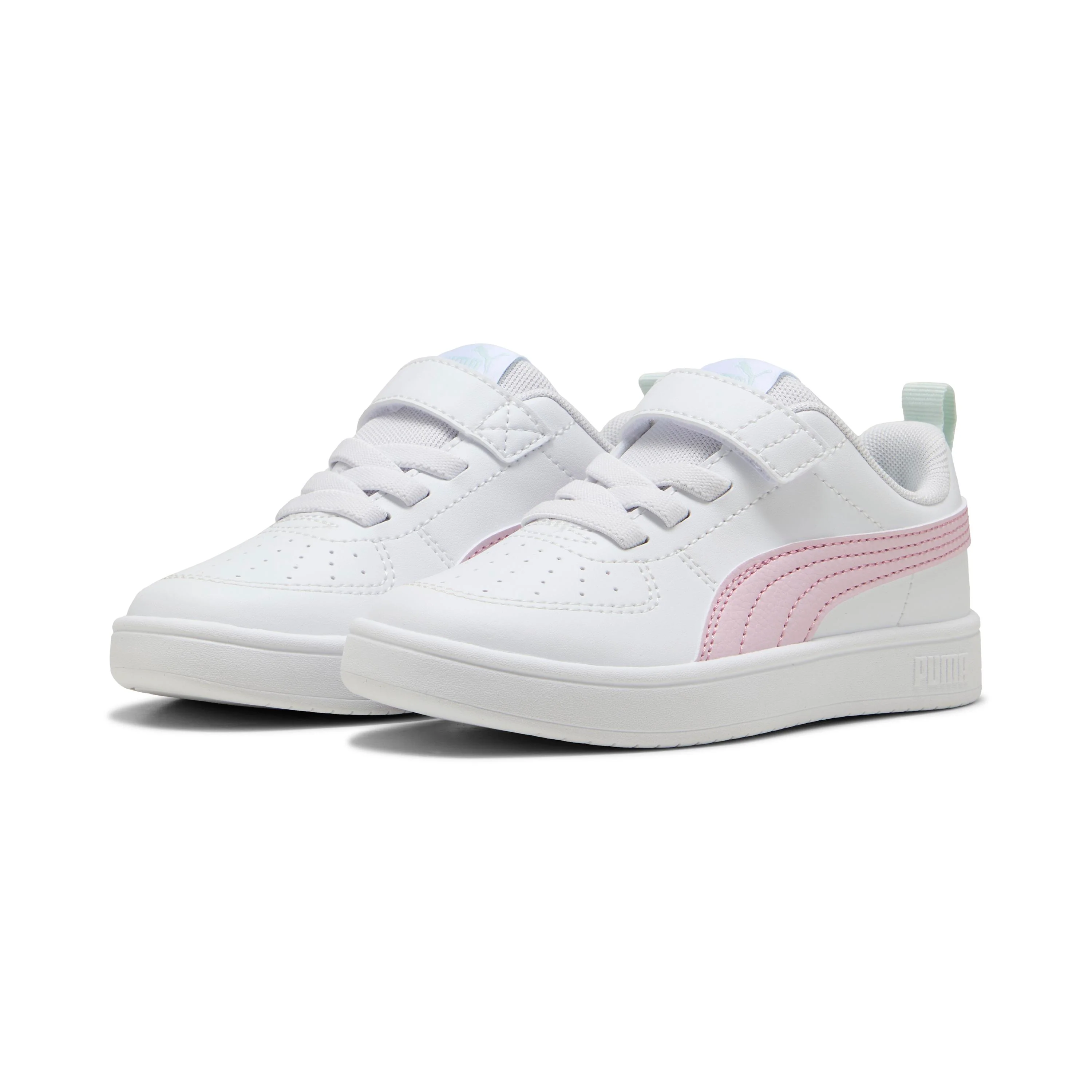 Sneakers bianche e rosa da Bambina con logo Puma Rickie
