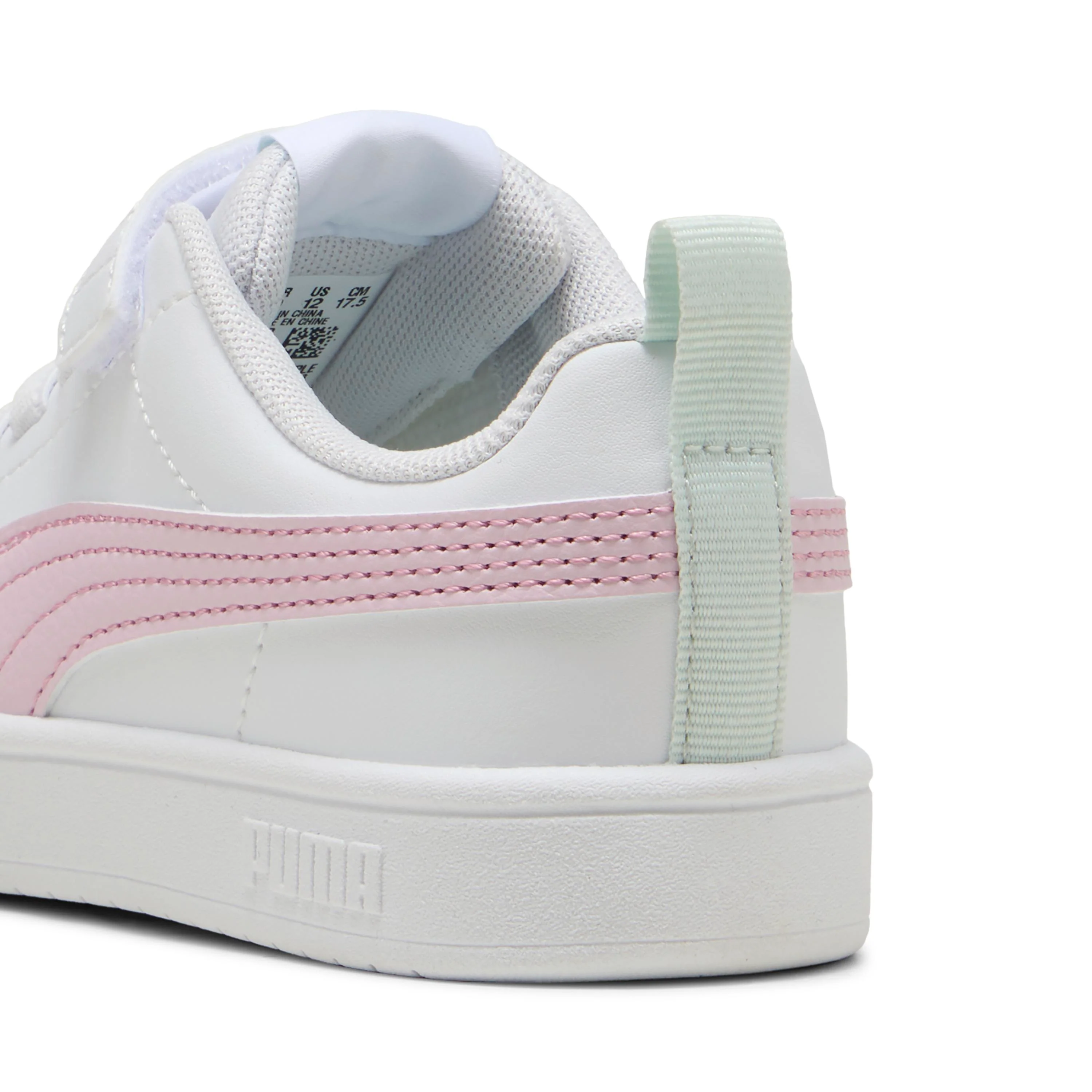 Sneakers bianche e rosa da Bambina con logo Puma Rickie - Image 4