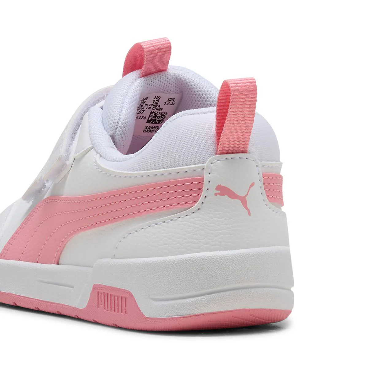 Sneakers bianche e rosa da Bambina con strappo Puma Multiflex 2 - Image 3