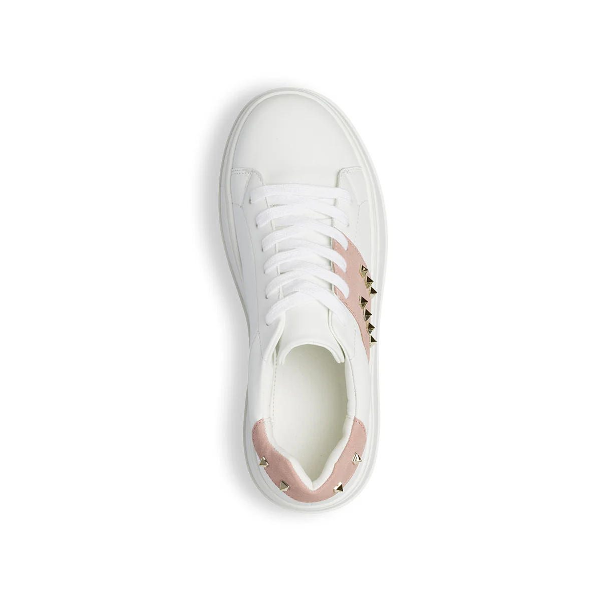 Sneakers bianche e rosa da donna con applicazione di borchie Lora Ferres - Image 13