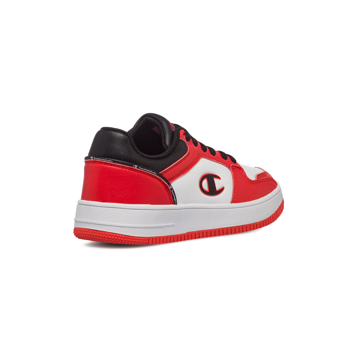 Sneakers bianche e rosse da ragazzo con logo laterale Champion Rebound 2.0 Low B GS - Image 3