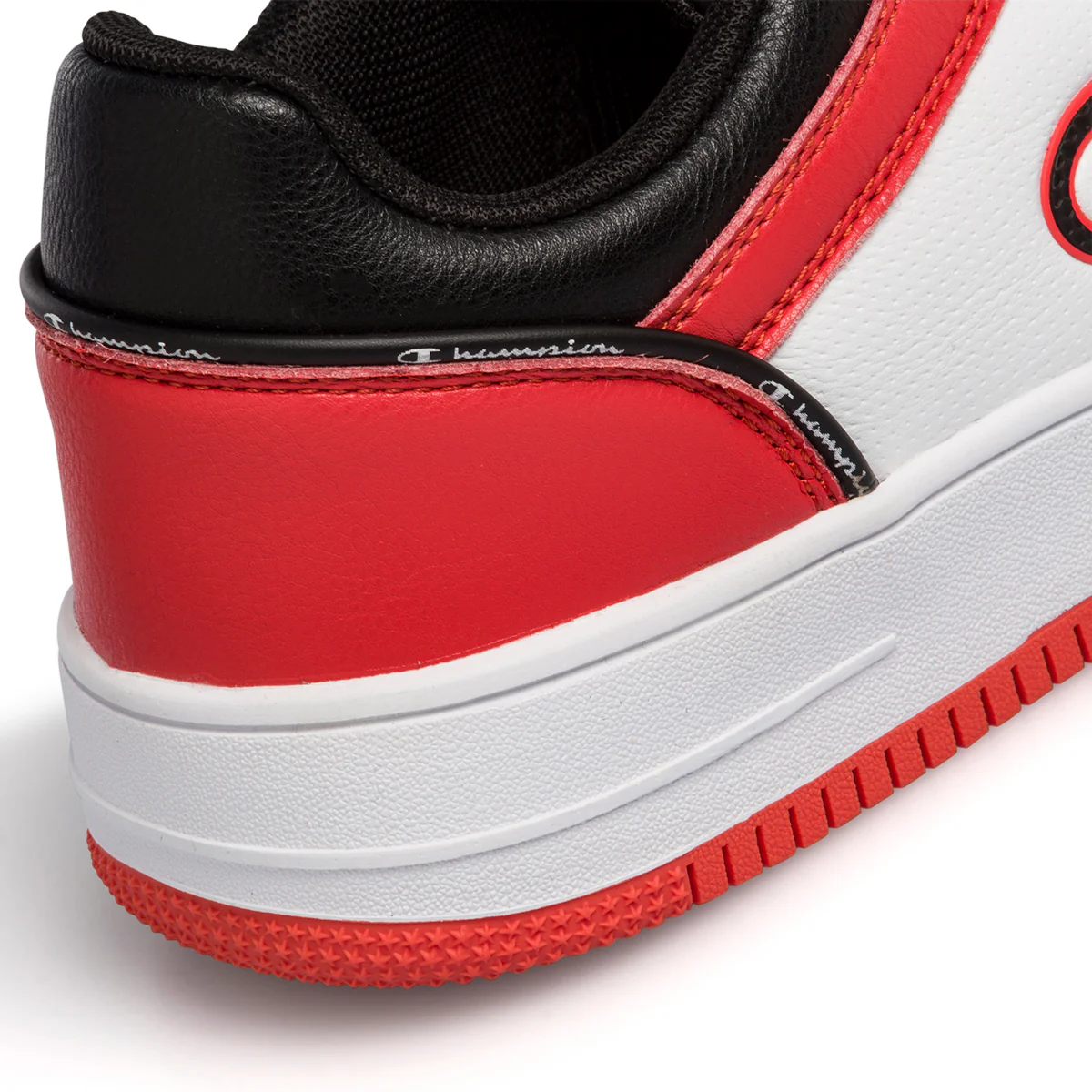 Sneakers bianche e rosse da ragazzo con logo laterale Champion Rebound 2.0 Low B GS - Image 7