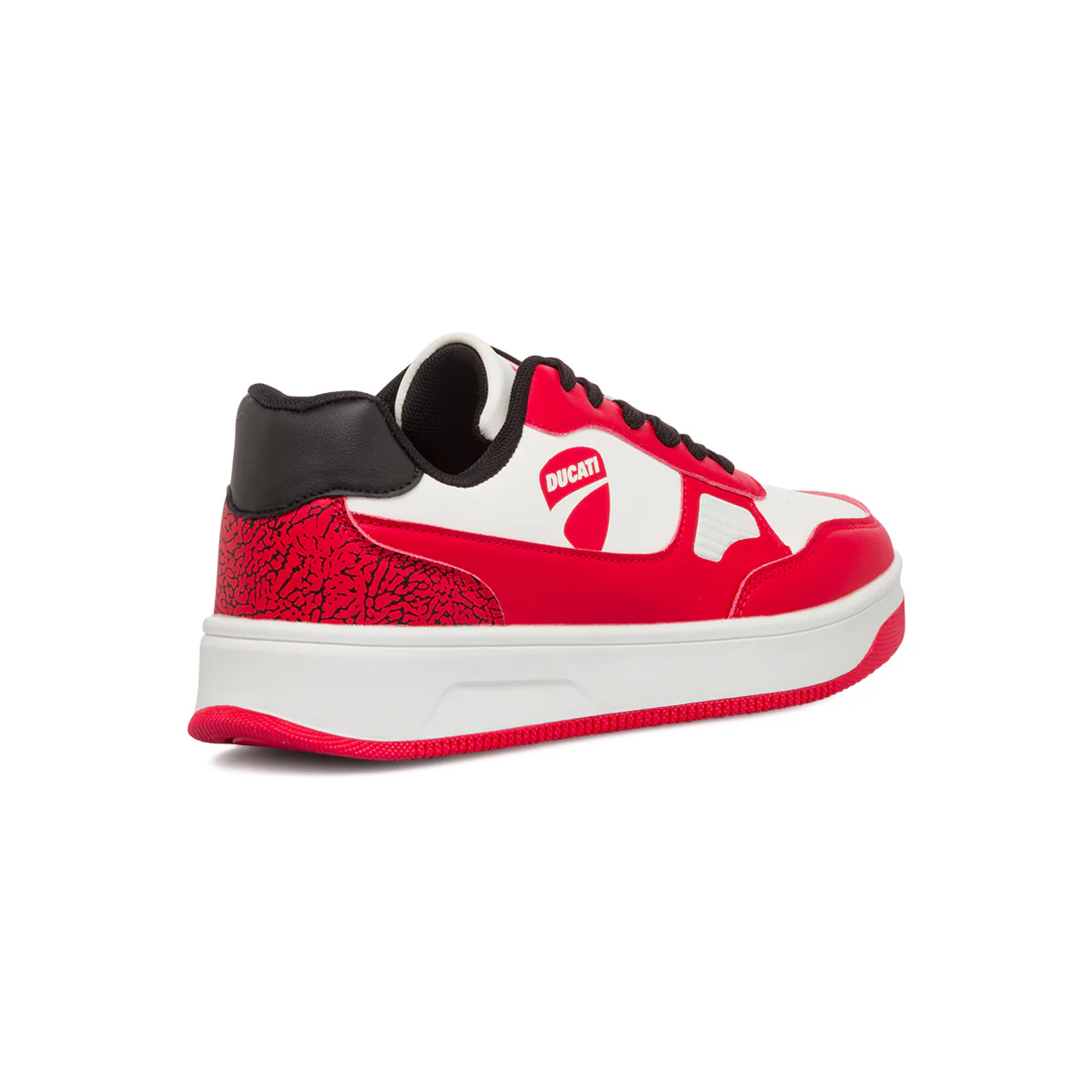 Sneakers bianche e rosse da ragazzo con logo laterale Ducati Valencia 5 GS - Image 3