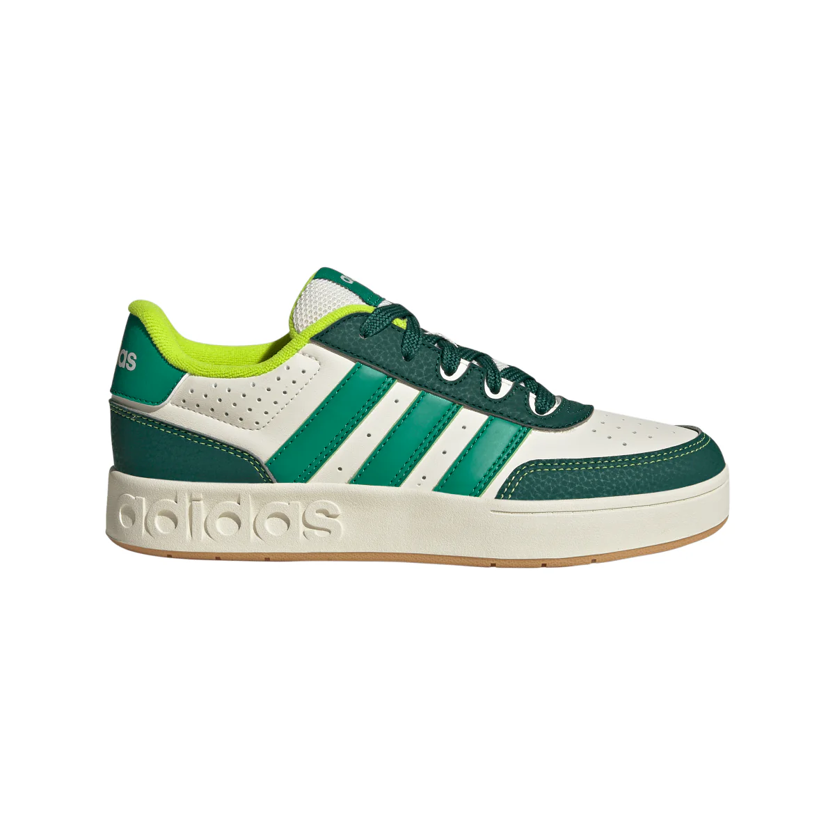 Sneakers bianche e verdi da Ragazzo adidas BreakBase