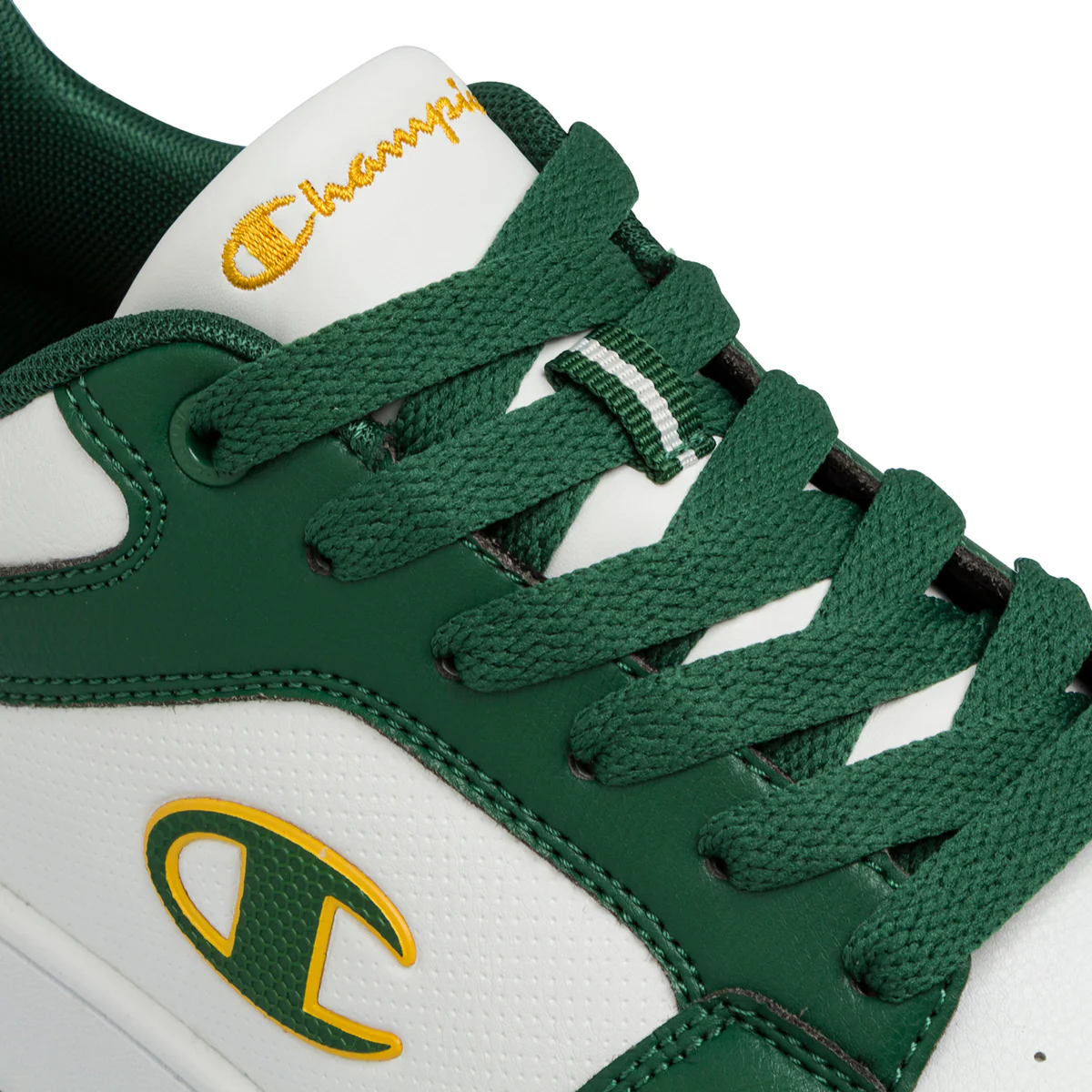 Sneakers bianche e verdi da uomo con logo laterale Champion Rebound 2.0 Low - Image 6