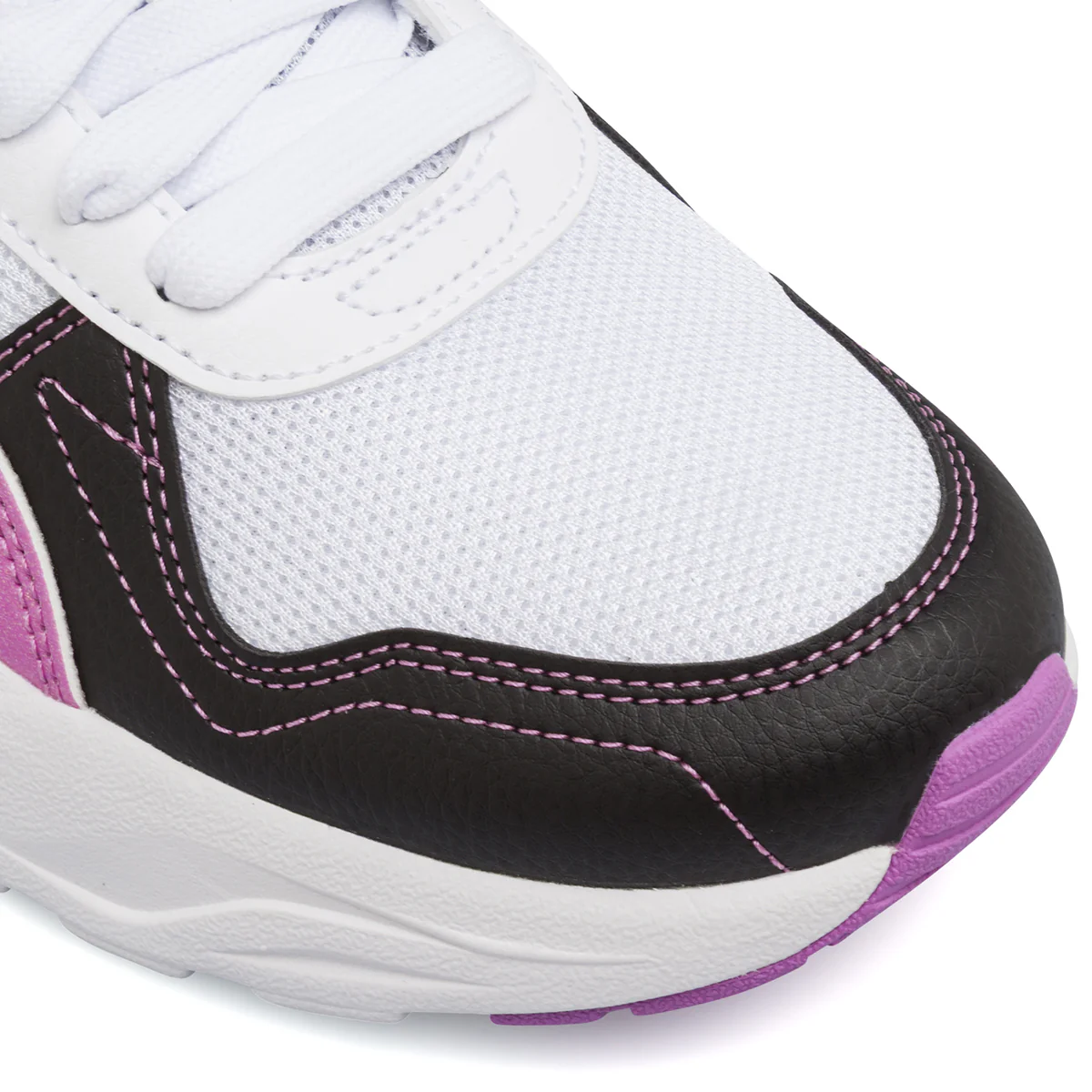 Sneakers bianche e viola da Ragazza in tessuto mesh Puma Trinity 2 - Image 5