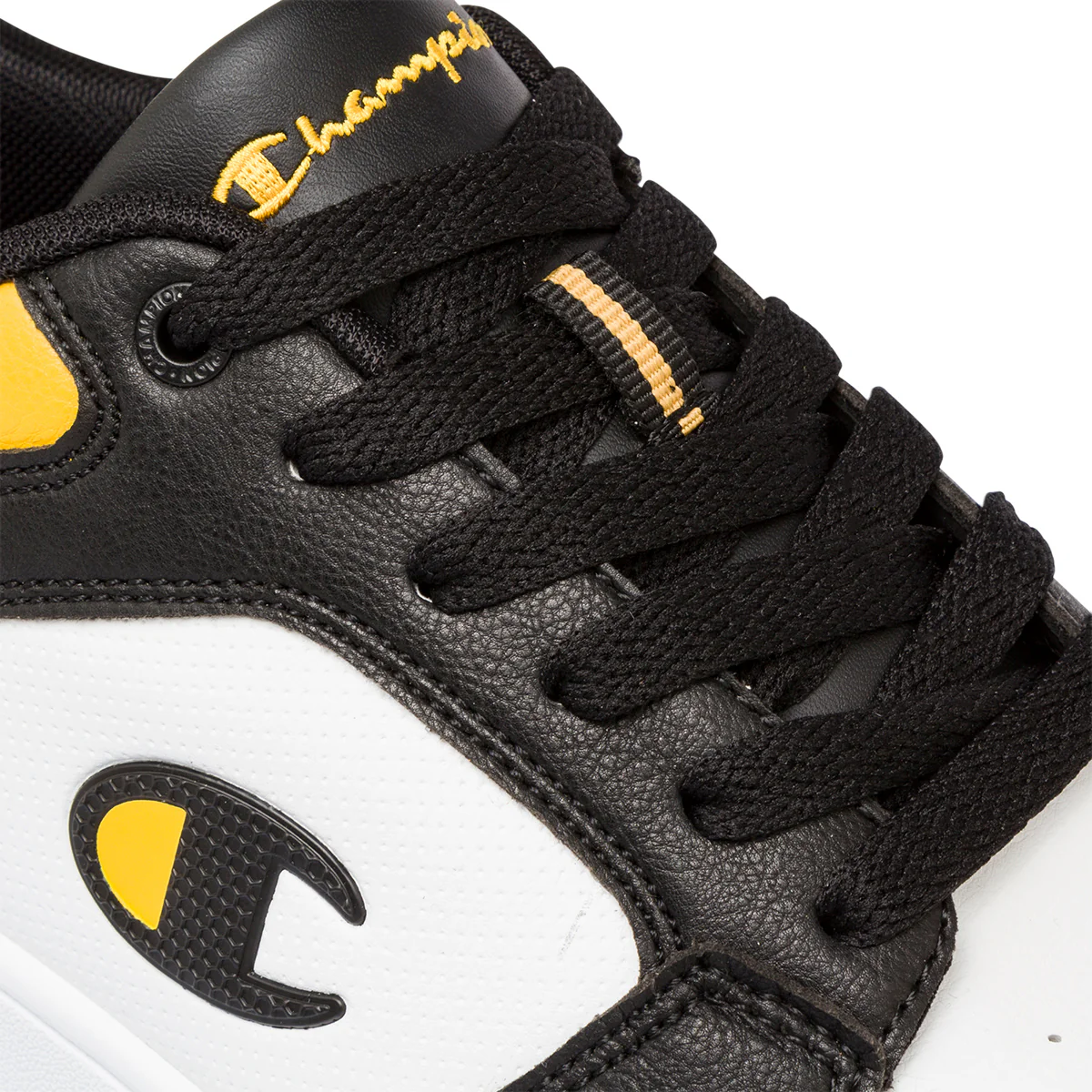 Sneakers bianche, gialle e nere da uomo con logo laterale Champion Rebound 2.0 Low - Image 6