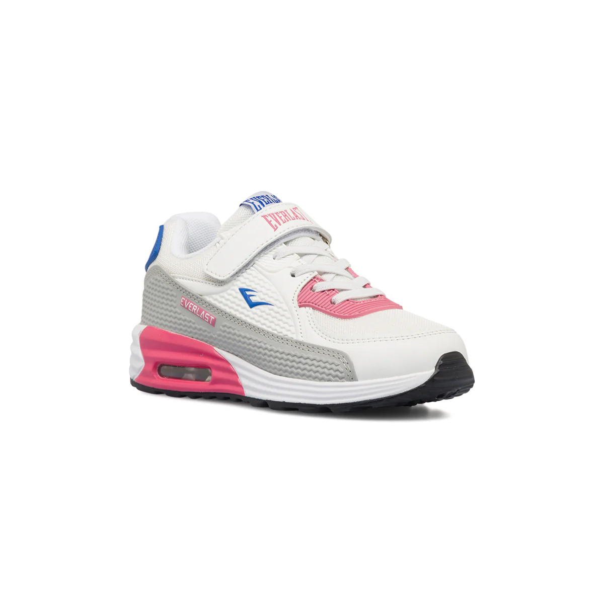 Sneakers bianche, grigie e rosa da bambina con suola ad aria Everlast - Image 2