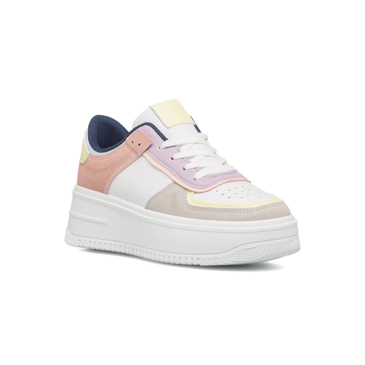 Sneakers bianche, grigie e rosa da donna con maxi-suola Lora Ferres - Image 13